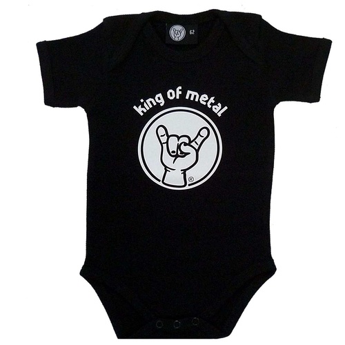 King Of Metal Baby Bodysuit (Choice of 3 colours) [Size: Black 80 (12-18 months)]
