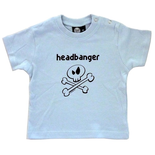 Headbanger Baby Shirt 0-18 Months (choice of 4 sizes) [Size: Blue 62 (3–6 months)]