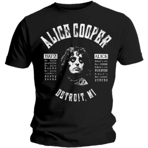 Alice Cooper Schools Out Lyrics Shirt [Size: M]