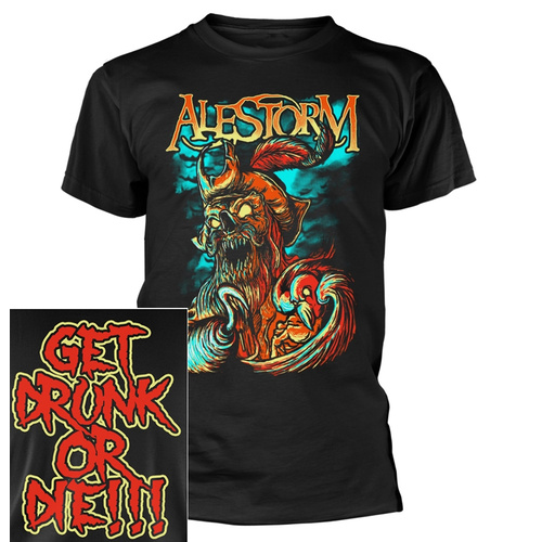 Alestorm Get Drunk Or Die Shirt [Size: M]