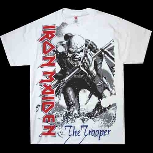 Iron Maiden Oversized Trooper White Shirt [Size: S]