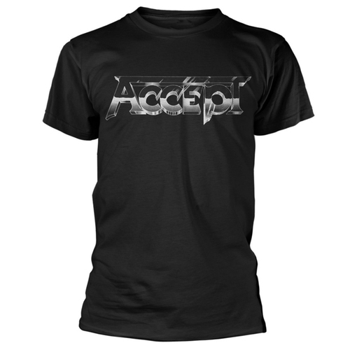 Accept Metal Logo Shirt [Size: L]