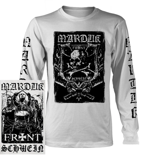 Marduk Frontschwein White Long Sleeve Shirt [Size: M]