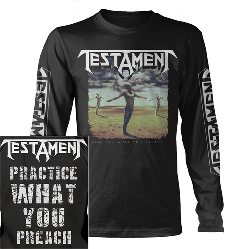 Testament Practice What You Preach Long Sleeve Shirt [Size: M]
