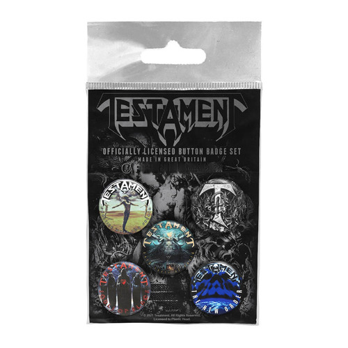 Testament Button Badge Set