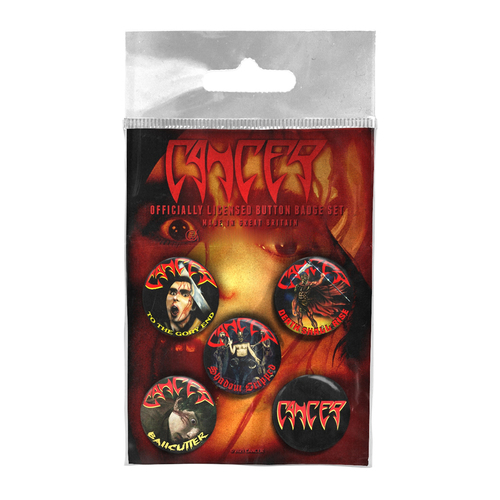 Cancer Button Badge Set