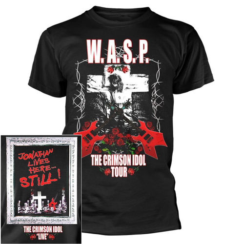 Wasp Crimson Idol Tour Black T-Shirt [Size: M]