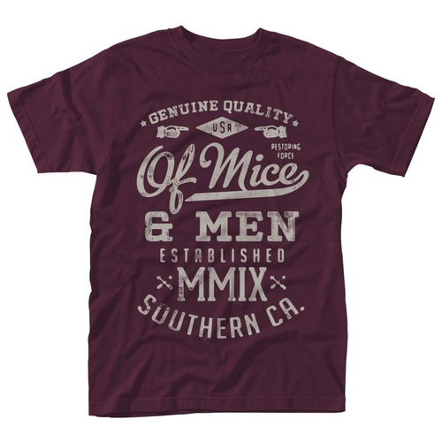 Of Mice & Men Genuine Maroon Shirt [Size: S]