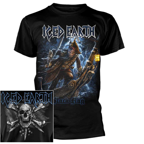 Iced Earth Black Flag Shirt [Size: S]