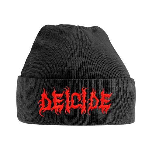 Deicide Logo Turn Up Embroidered Beanie Hat
