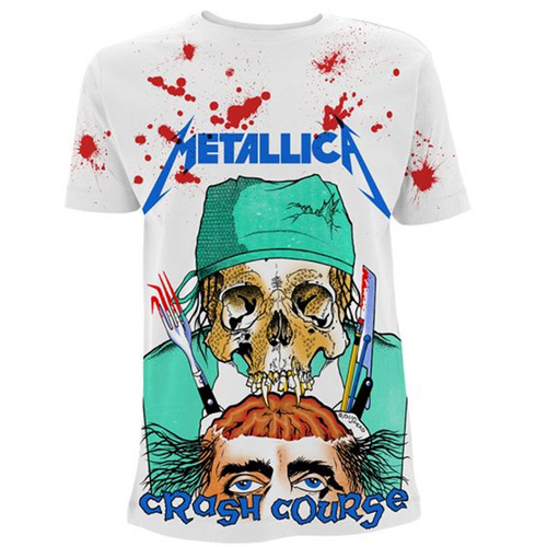 Metallica Crash Course In Brain Surgery Jumbo Print Shirt [Size: S]