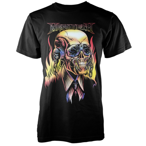 Megadeth Flaming Vic Shirt [Size: S]