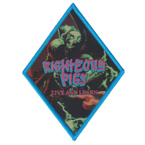 Righteous Pigs Live And Learn Blue Patch