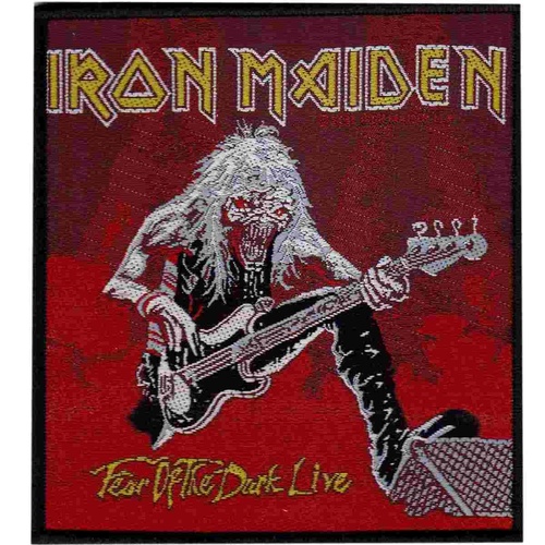 Iron Maiden Fear Of The Dark Eddie Bass Guitar Woven Patch