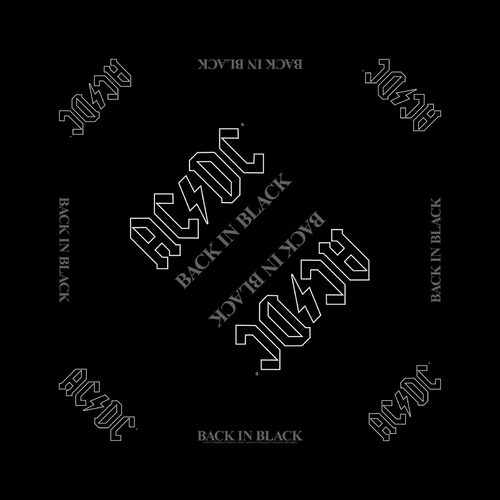 AC/DC Back In Black Bandana