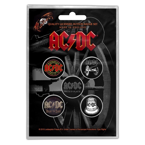 AC/DC For Those About To Rock Button Badge Pack