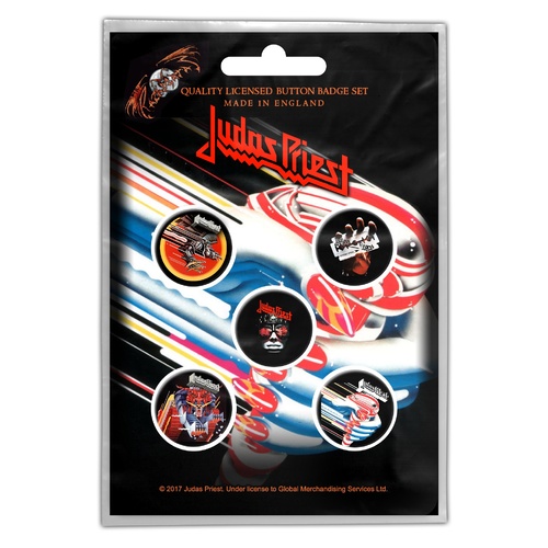 Judas Priest Turbo Button Badge Pack