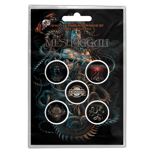 Meshuggah Violent Sleep Of Reason Button Badge Pack