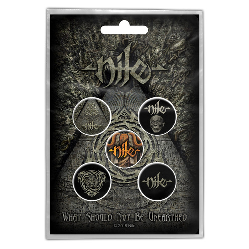 Nile What Should Not Be Unearthed Button Badge Pack