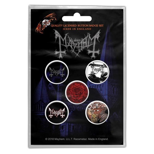Mayhem De Mysteriis Dom Sathanas Button Badge Pack