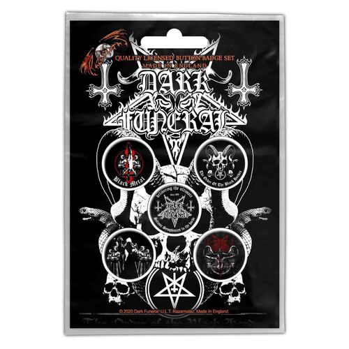 Dark Funeral Black Hordes Button Badge Set