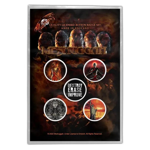Meshuggah Immutable 5 Button Badge Set