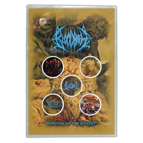 Bloodbath Survival Of The Sickest Button Badge Set