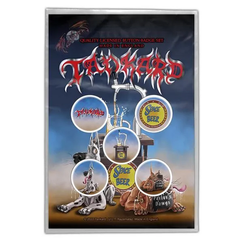 Tankard Pavlovs Dawgs Button Badge Set