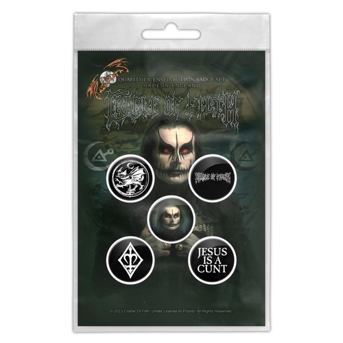 Cradle Of Filth Hammer Of The Witches Dani Button Badge Pack