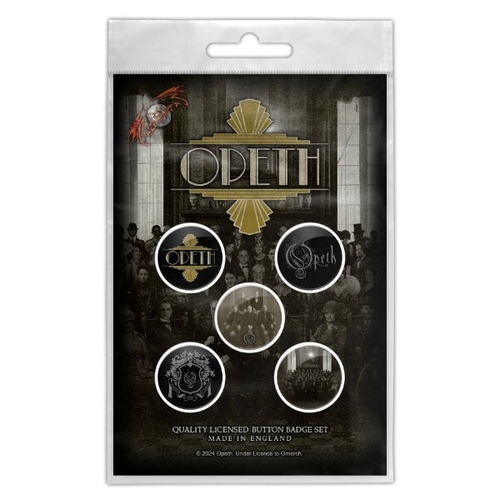Opeth The Last Will And Testament Button Badge Set