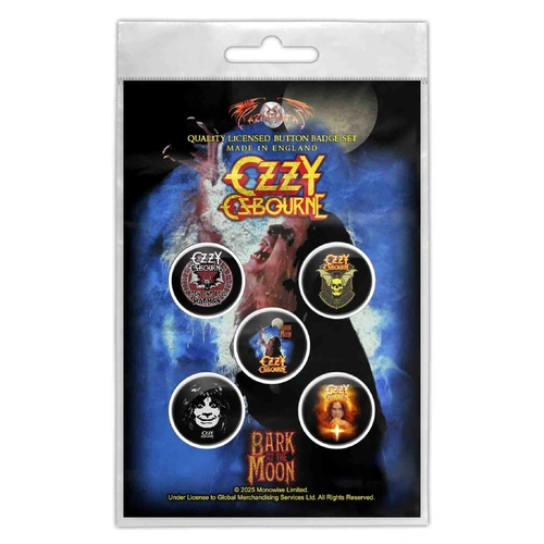 Ozzy Osbourne Bark At The Moon Button Badge Pack
