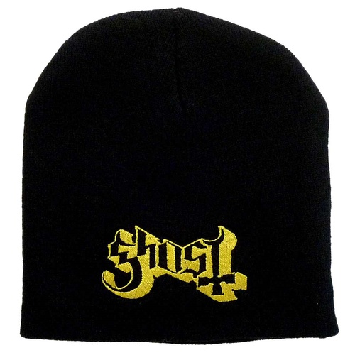 Ghost Logo Embroidered Beanie Hat