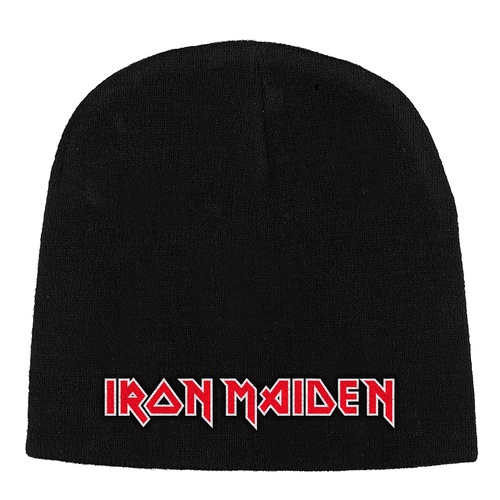 Iron Maiden Logo Embroidered Beanie Hat