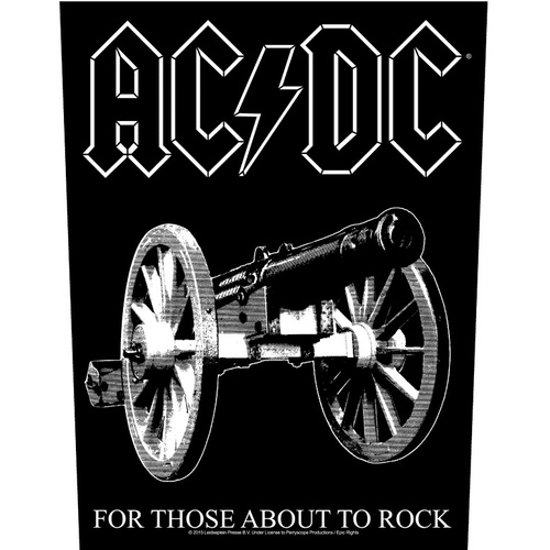 AC/DC For Those About To Rock White Back Patch