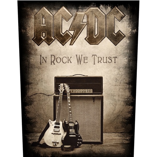 AC/DC In Rock We Trust Back Patch