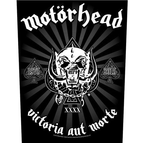 Motorhead Victoria Aut Morte 1975-2015 Back Patch