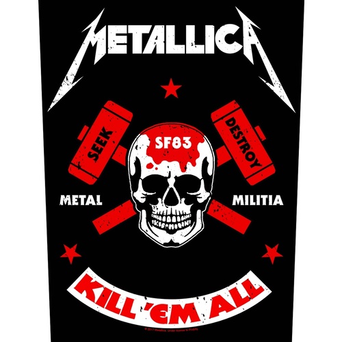 Metallica Metal Militia Back Patch