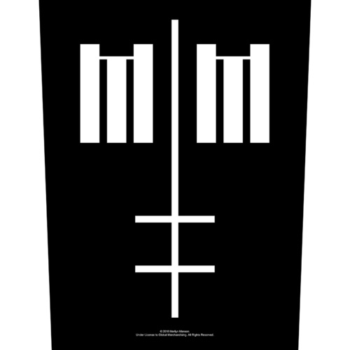 Marilyn Manson Cross Logo Back Patch