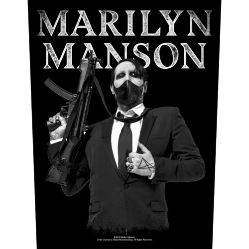 Marilyn Manson Machine Gun Back Patch