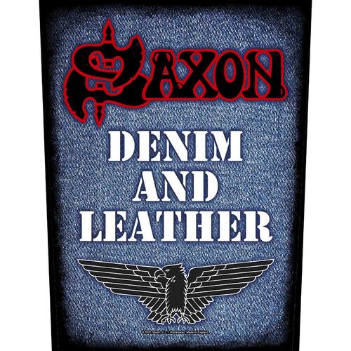 Saxon Denim And Leather Back Patch