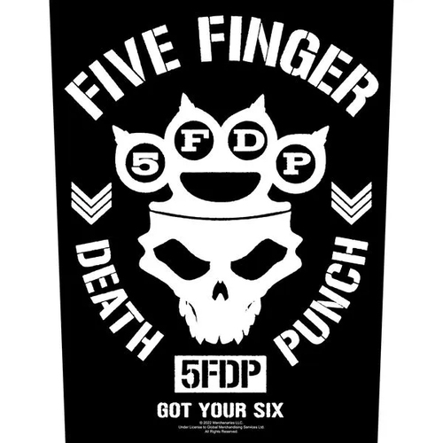 Five Finger Death Punch Got Your Six Back Patch