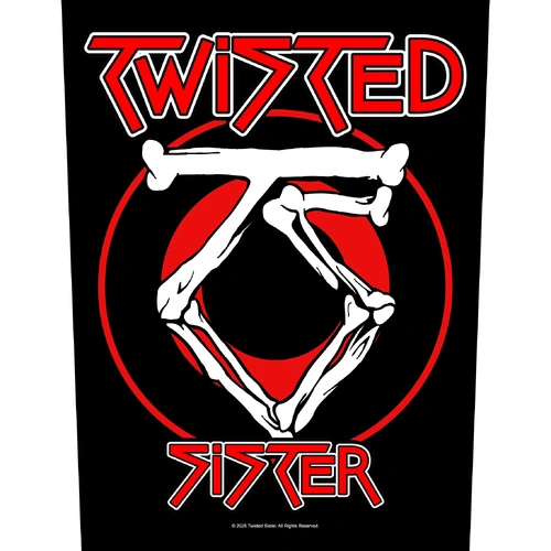 Twisted Sister Circular Logo Back Patch