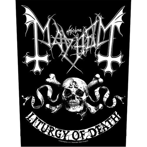 Mayhem Skull Omega Back Patch