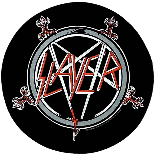 Slayer Pentagram Logo Circular Back Patch