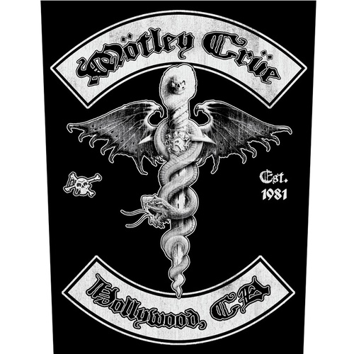 Motley Crue Hollywood Back Patch