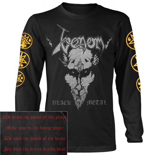 Venom Black Metal Long Sleeve Shirt [Size S]