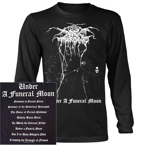 Darkthrone Under A Funeral Moon Album Long Sleeve Shirt [Size: M]