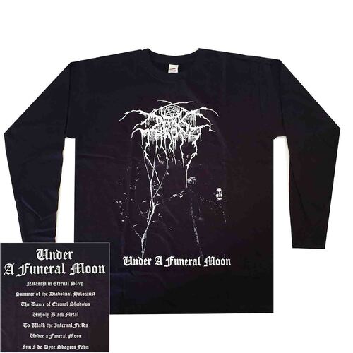 Darkthrone Under A Funeral Moon Album Long Sleeve Shirt [Size: M]