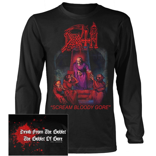 Death Scream Bloody Gore Long Sleeve Shirt [Size: M]