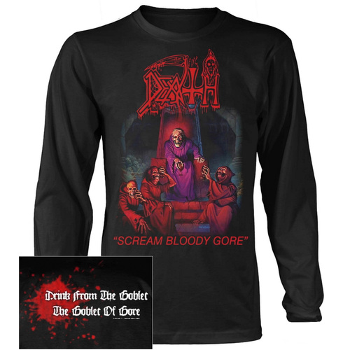 Death Scream Bloody Gore Long Sleeve Shirt [Size: S]